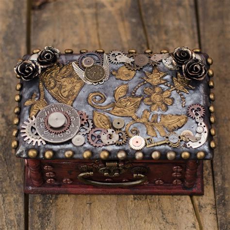 real metal steampunk box|Amazon.com: Steampunk Jewelry Box.